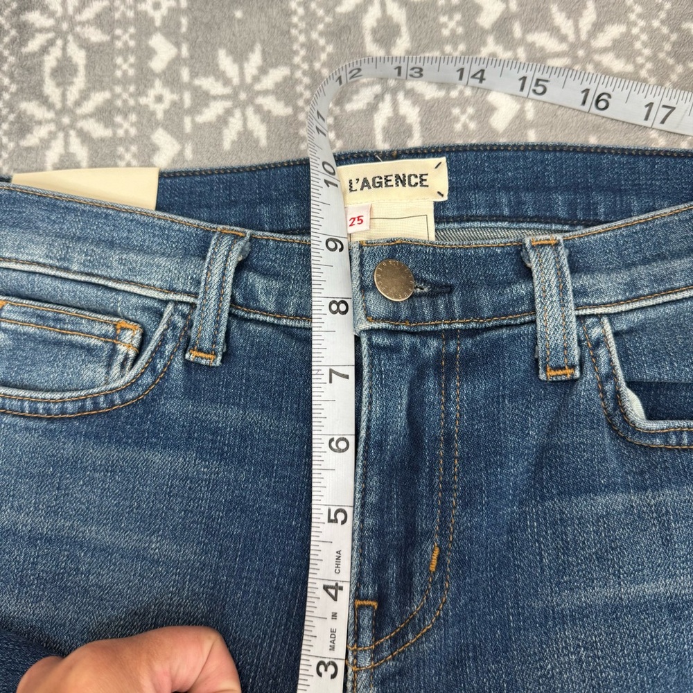 NWT L'agence Mon Jules The Perfect Fit Jeans‎ Authentique Blue Size 25 Casual - Picture 11 of 12